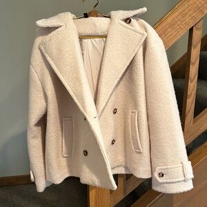 H&M Cream Pea Coat
